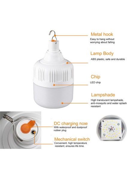 5 Adet Helios 35W Şarjlı LED Ampul fiyatları