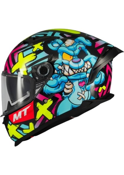 mt Braker Sv FF128SV Crazy Teddy B7 Parlak Full Face Motosiklet Kaskı fiyatları