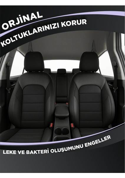 Universal Oto Koltuk Kılıfı Ön Arka Tam Set Orqide Anka Serisi