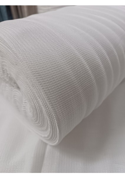 Kalın Dokulu Hasır Keten Tül Perde - Krem - Pileli Dikim 1x2,5 Pile - HTY841 modelleri