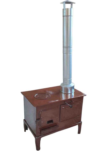 Kuzine Kamp Sobası Fırınlı Emaye Kamp Sobası