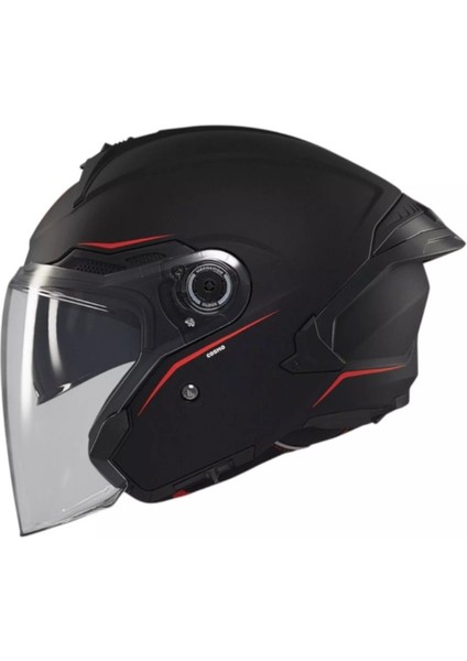 mt Cosmo Sv OF515SV Solid A1 Mat Siyah Yazlık Motosiklet Kaskı