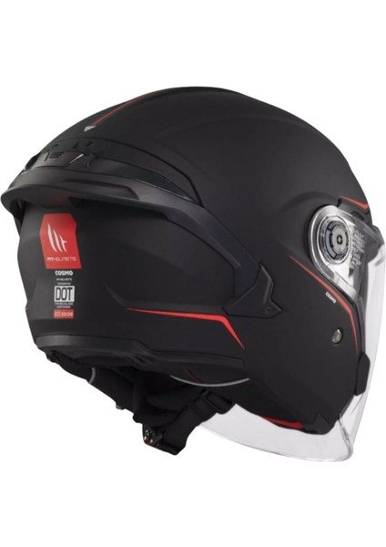 mt Cosmo Sv OF515SV Solid A1 Mat Siyah Yazlık Motosiklet Kaskı modelleri