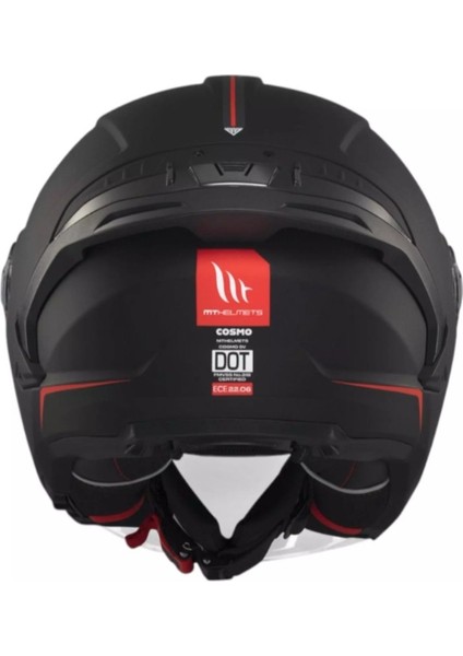 mt Cosmo Sv OF515SV Solid A1 Mat Siyah Yazlık Motosiklet Kaskı fırsatları