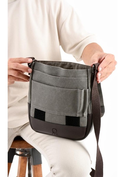 Kanvas Kumaş Tablet Çantası Erkek Postacı Çanta 27*23 cm Çapraz Askılı Omuz Çantası modelleri