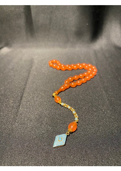 Sıkma Kehribar 925 Ayar Gümüş Püskül Tesbih fırsatları