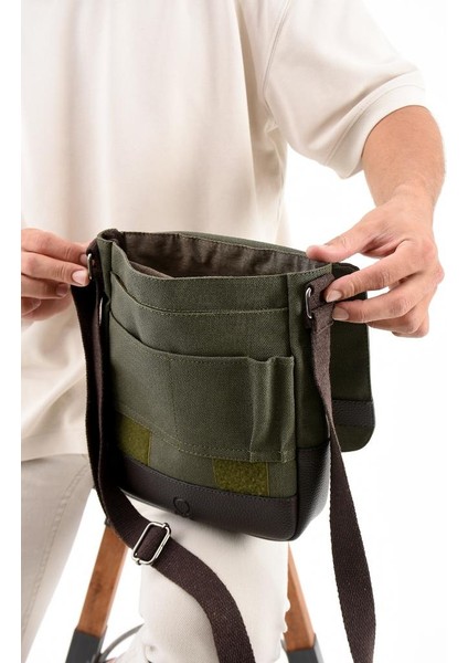 Kanvas Kumaş Tablet Çantası Erkek Postacı Çanta 27*23 cm Çapraz Askılı Omuz Çantası modelleri