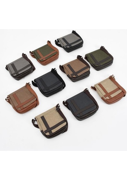 Kanvas Kumaş Tablet Çantası Erkek Postacı Çanta 27*23 cm Çapraz Askılı Omuz Çantası fırsatları