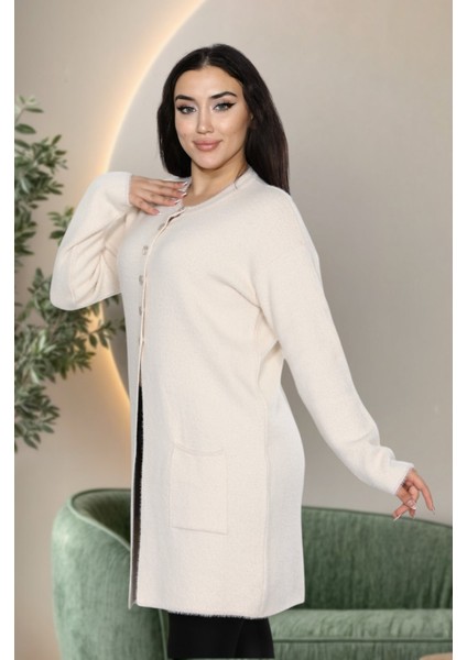 Yeni Sezon Dizboy Kadın Ceket -Sakal Iplik Kumaş, Yaka Düğmeli, Iki Cepli, Günlük & Şık Kombinler Için fiyatları