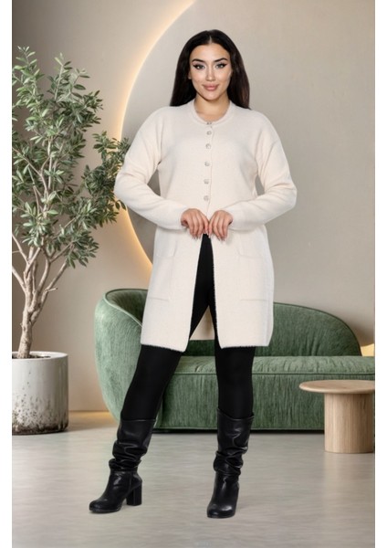 Yeni Sezon Dizboy Kadın Ceket -Sakal Iplik Kumaş, Yaka Düğmeli, Iki Cepli, Günlük & Şık Kombinler Için