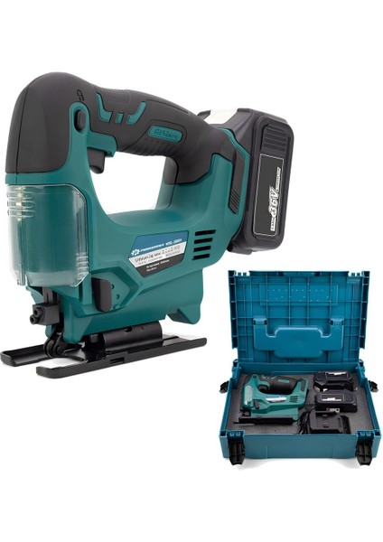 PH268 Şarjlı Kömürsüz Motor Ayarlanabilir Çift Bataryalı Dekupaj Testere 36V 5AH (Mavi)