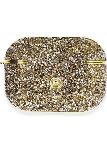 Airpods Pro 2 (2.nesil) Luz Taşlı Kılıf - Siyah modelleri