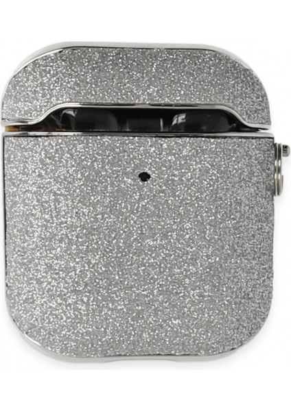 Airpods 2 (2.nesil) Spell Simli Kılıf - Gümüş modelleri