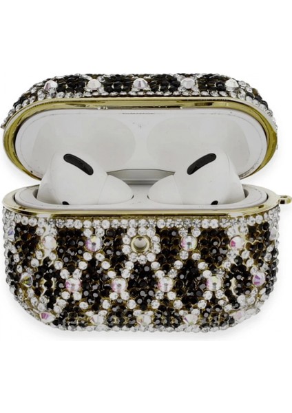 Airpods Pro 2 (2.nesil) Klor Taşlı Kılıf - Desen 3