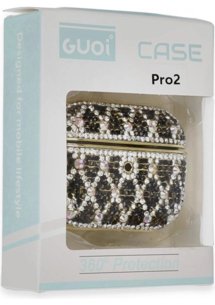 Airpods Pro 2 (2.nesil) Klor Taşlı Kılıf - Desen 3 fırsatları