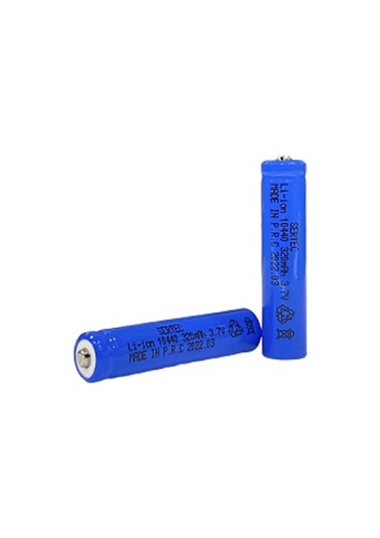 3.7V Li-Ion 10440 - 320 Mah 1c Şarjlı Pil Başlı (7474) fiyatları