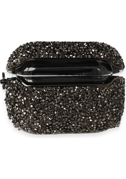 Airpods Pro 2 (2.nesil) Mira Taşlı Kılıf - Siyah