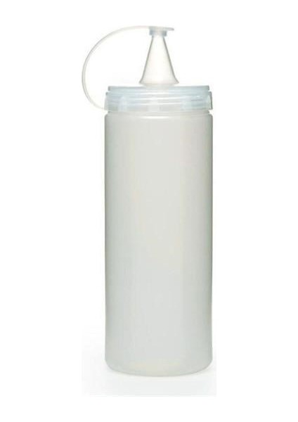 ® Şeffaf Kapaklı Sızdırmaz Yağlık Sosluk Şişesi Plastik Yağdanlık 400 ml AP-9028