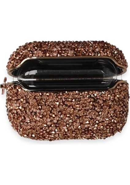 FLM Airpods Pro (1.nesil) Mira Taşlı Kılıf - Rose Gold