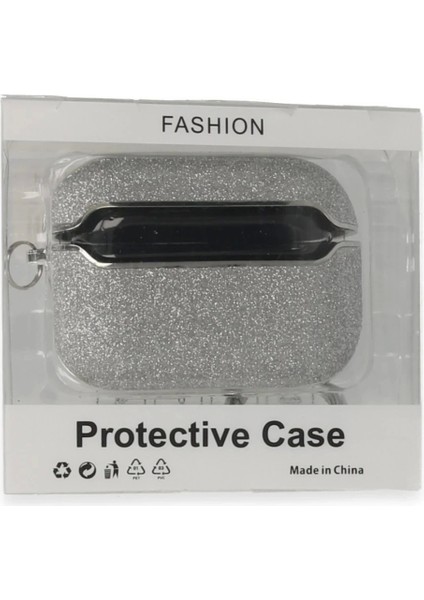 FLM Airpods 3 (3.nesil) Spell Simli Kılıf - Gümüş