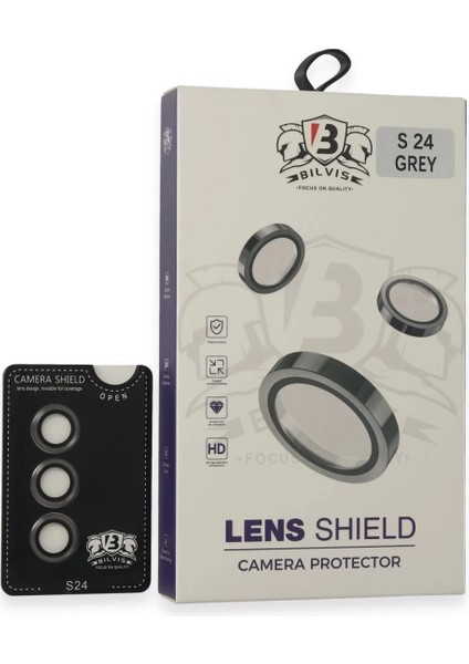 Samsung Galaxy S24 Bilvis Titan Kamera Lens - Titan Gri
