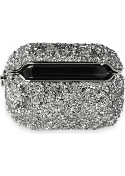 FLM Airpods 3 (3.nesil) Mira Taşlı Kılıf - Gümüş