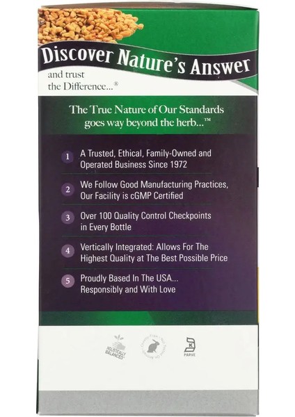 Fenugreek, 600MG, 90 Vegan Capsules Organik Trigonella Foenum-Graecum fiyatları