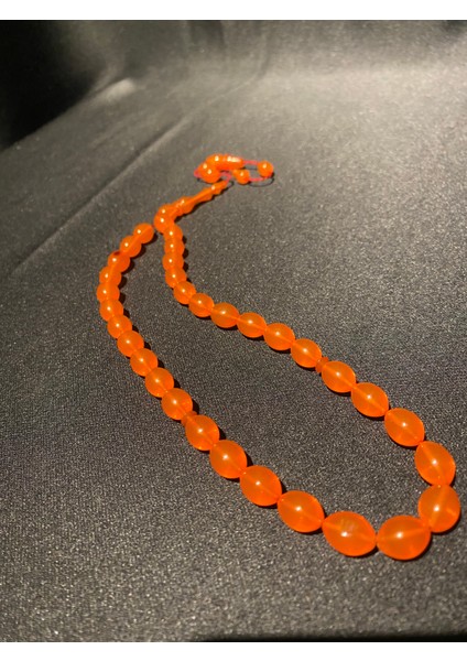 Sistemli Ateş Kehribar Oval Tesbih modelleri