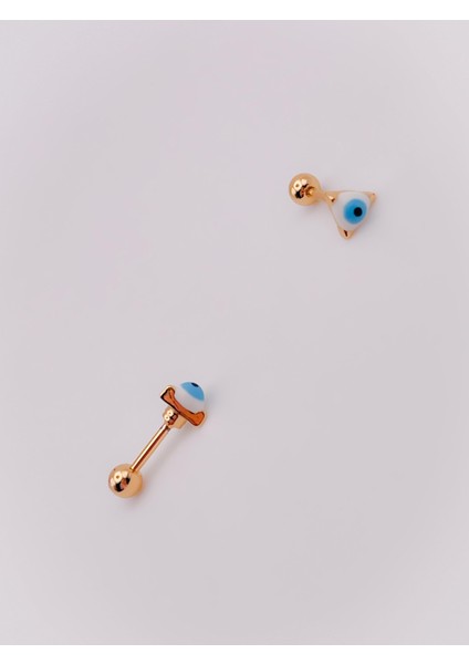 Cerrrahi Çelik Piercing ( Pirsing ) Nazar Boncuklu Tragus Helix Piercing (1ADET) fırsatları