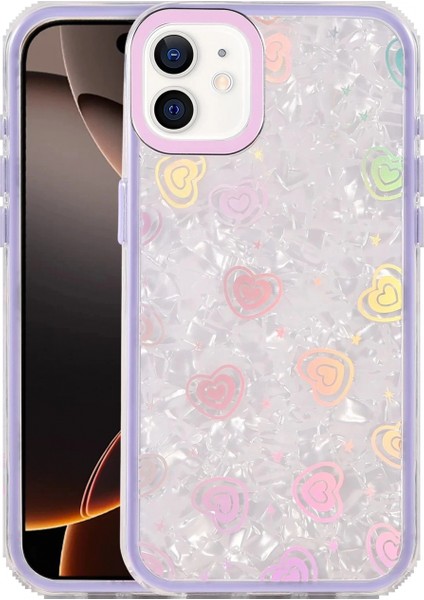 Apple iPhone 11 Lumi Desenli Kapak - Mor