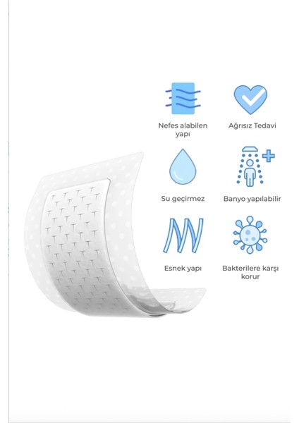 Post-Op Ameliyat Sonrası Dikiş,yara ve Kesiler Için-Steril,sugeçirmez,hassas Cilt Dostu Medikal Örtü indirimleri