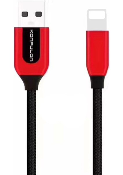S51 Lightning Kablo iphone Uyumlu 1m 3A - Kırmızı