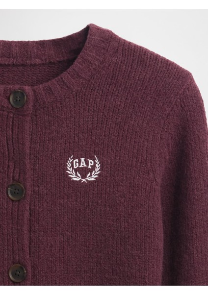 Kız Çocuk Bordo Cashsoft Gap Logo Hırka fiyatları
