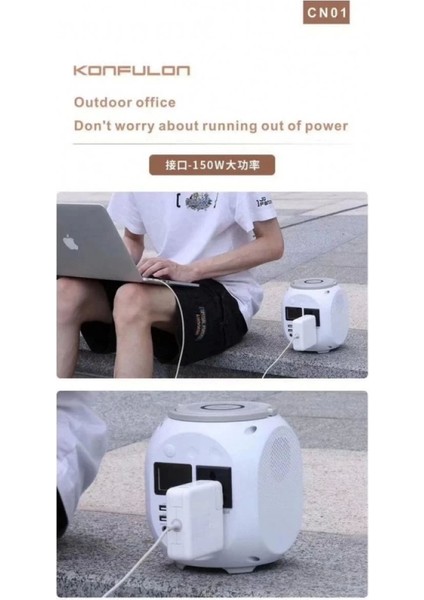 CN01 Powerbank 45.000 Mah Kamp Şarj Pd - Beyaz modelleri