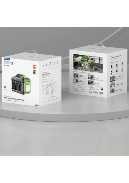 CN05 Powerbank 600W 128.000 Mah Kamp Şarj 60W Pd - Siyah