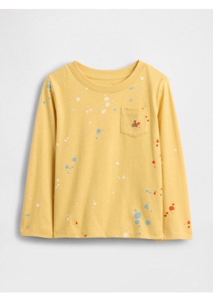 Erkek Bebek Sarı Mix & Match Cepli T-Shirt