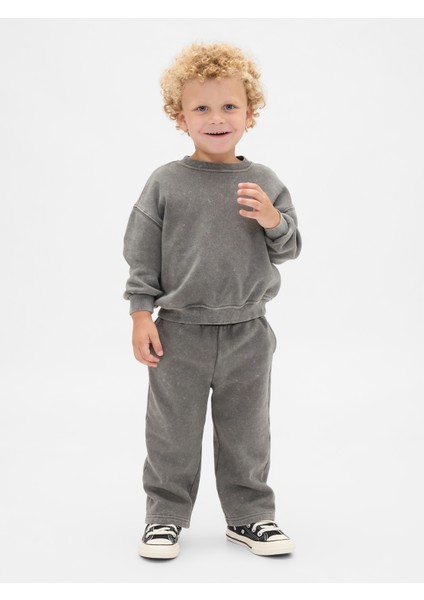 Erkek Bebek Gri Vintagesoft Washed Sweat Set