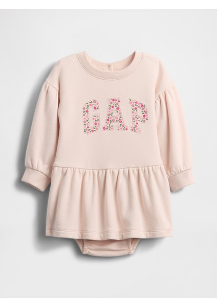 Bebek Pembe Vintage Soft Logo Sweatshirt Elbisesi fiyatları