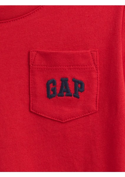 Erkek Bebek Kırmızı Gap Logo Cep T-Shirt fiyatları