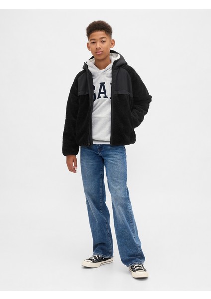 Erkek Çocuk Siyah Sherpa Ceket fırsatları
