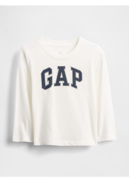 Erkek Bebek Beyaz Gap Logo T-Shirt