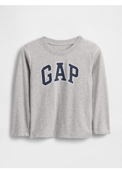 Erkek Bebek Gri Gap Logo T-Shirt