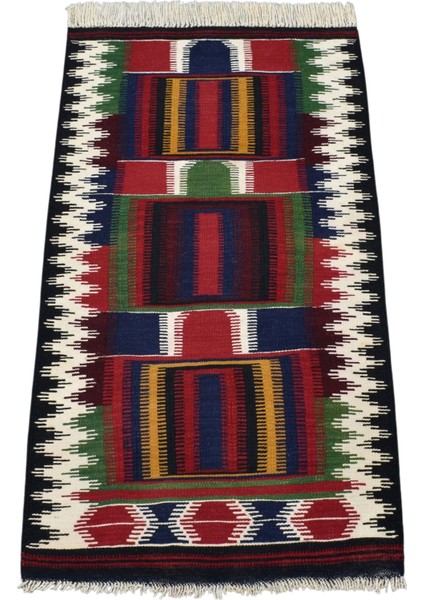 El Dokuma Otantik Karapınar Yün Kilim 6363