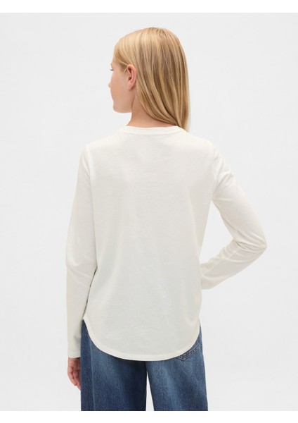 Kız Çocuk Beyaz Flippy-Sequin Grafik T-Shirt modelleri