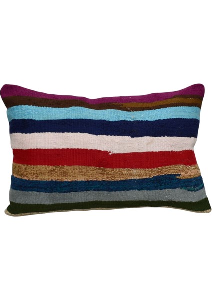 Yeni El Dokuma Dekoratif Kilim Kırlent Yastık Kılıfı 6241