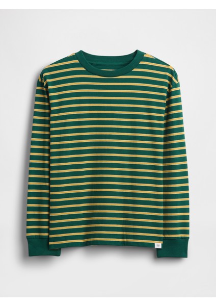 Erkek Çocuk Yeşil Relaxed T-Shirt