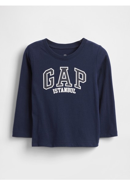 Erkek Bebek Lacivert Gap Logo T-Shirt