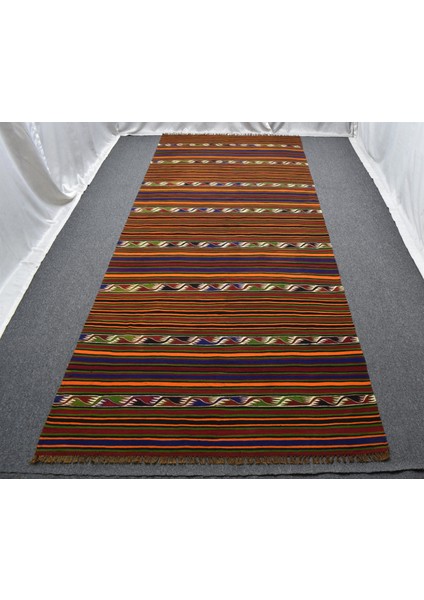 Yeni El Dokuma Şaheser Yekpare Tek Parça Yörük Yün Kilim 6360 fırsatları