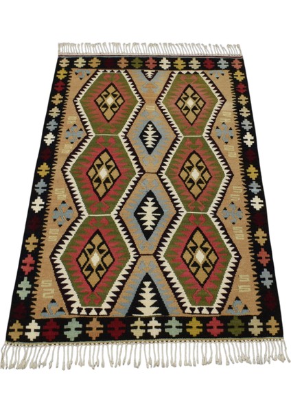 Yeni El Dokuma Şaheser Kula Izmir Yün Kilim 6377