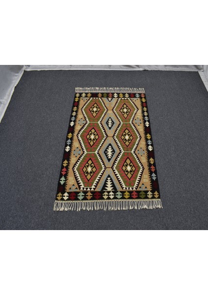 Yeni El Dokuma Şaheser Kula Izmir Yün Kilim 6377 fiyatları